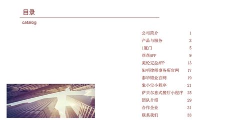網絡科技公司產品項目及企業(yè)文化宣傳冊 紅色調
